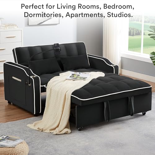 Black Full Size Rovibek Sofa Bed