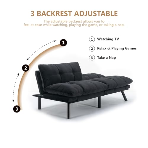 Convertible Futon Sofa Bed for Small Spaces