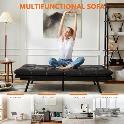 Sweetcrispy Foldable Sofa Bed with Memory Foam