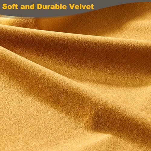 Modern Velvet Convertible Sofa Bed with Pillows