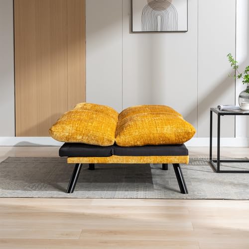 Anwick Convertible Futon Sofa Bed - Yellow
