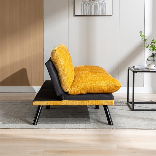 Anwick Convertible Futon Sofa Bed - Yellow