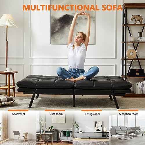 Modern Black Sofa Bed for Small Spaces