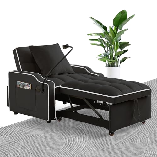 Velvet 3-in-1 Convertible Sleeper Sofa Bed