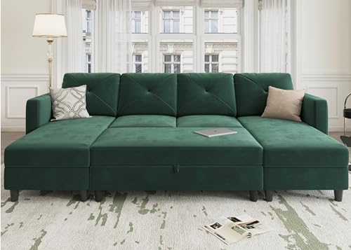 honbay-sleeper-sectional-sofa-set-velvet