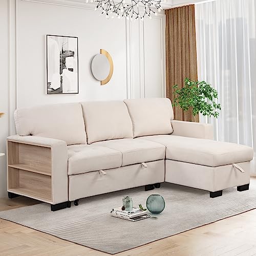 Convertible L-Shaped Sofa with Storage & USB Charging