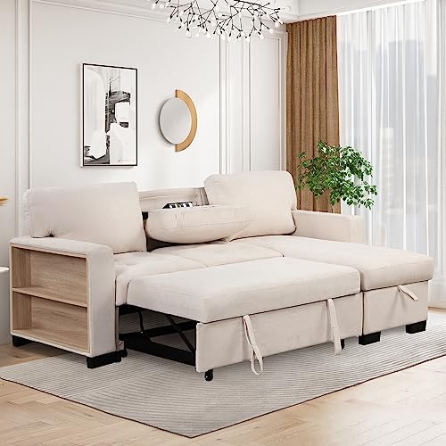 Convertible L-Shaped Sofa with Storage & USB Charging