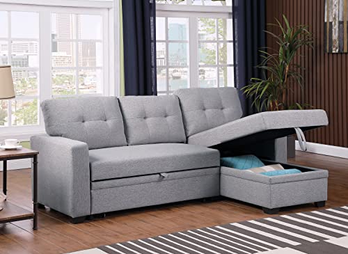 Light Gray Devion Furniture Russ Sofabed