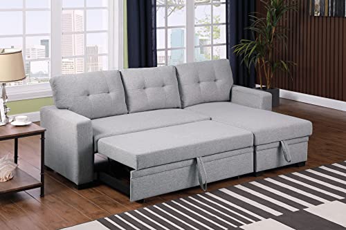 Light Gray Devion Furniture Russ Sofabed