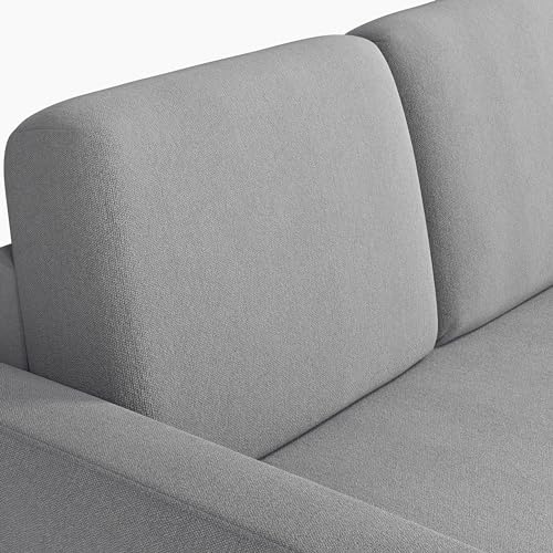Light Gray L-Shaped Sectional Sofa with Chaise