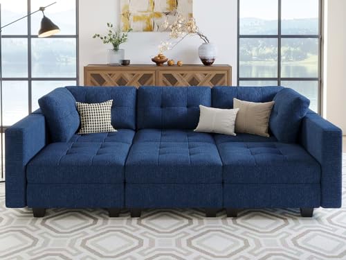 Belffin Modular Sleeper Sectional Sofa with Storage