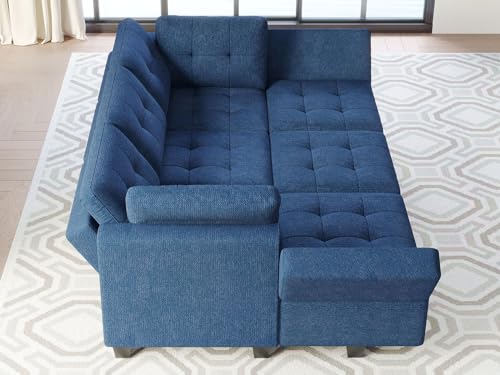 Belffin Modular Sleeper Sectional Sofa with Storage