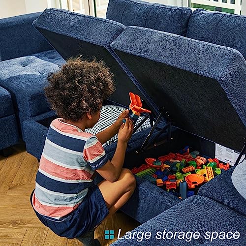 Belffin Modular Sleeper Sectional Sofa with Storage