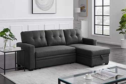 Reversible L-Shape Sleeper Sofa with Storage