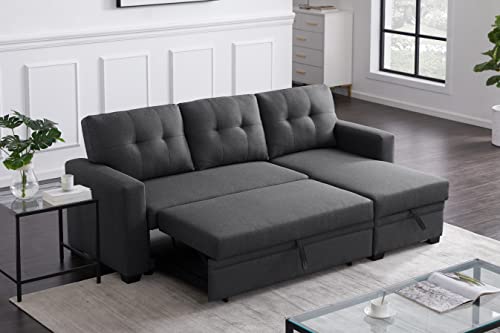 Reversible L-Shape Sleeper Sofa with Storage