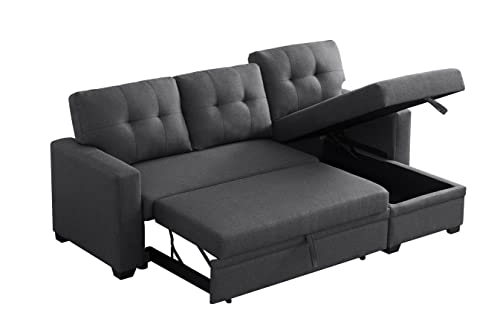 Reversible L-Shape Sleeper Sofa with Storage