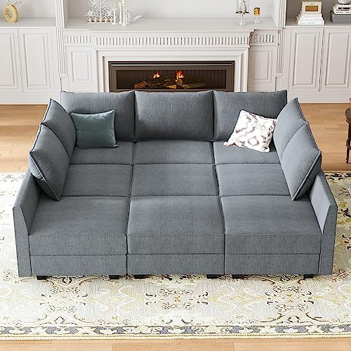 HONBAY U-Shaped Modular Sectional Sofa Set