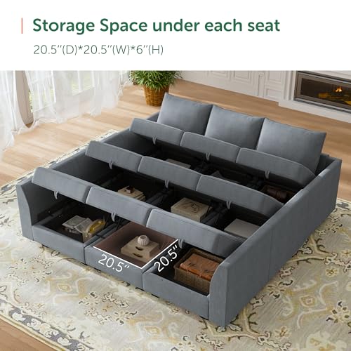 HONBAY U-Shaped Modular Sectional Sofa Set