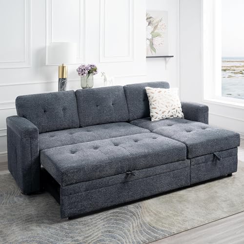Naomi Home Lily L-Shaped Sleeper Sofa with USB
