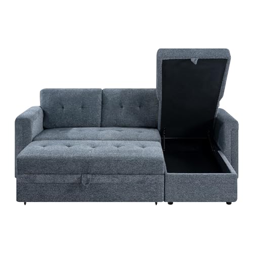 Naomi Home Lily L-Shaped Sleeper Sofa with USB