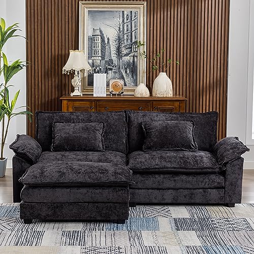 Modern 85.8" Sectional Couch with Chaise