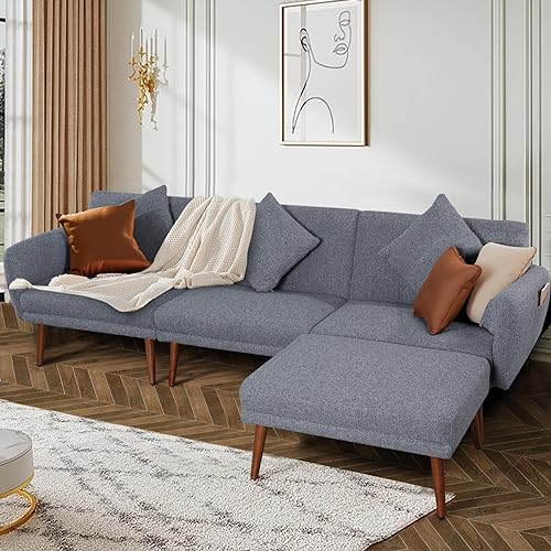 NOBLEMOOD L-Shaped Sleeper Sectional Sofa