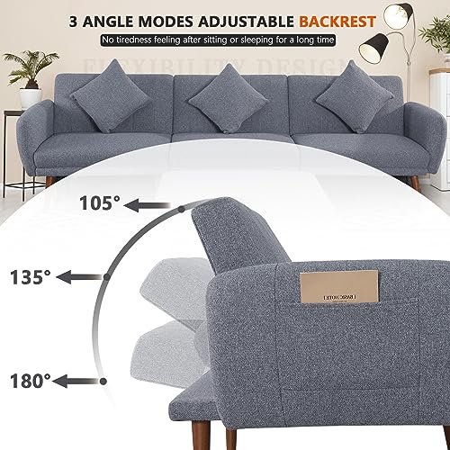 NOBLEMOOD L-Shaped Sleeper Sectional Sofa