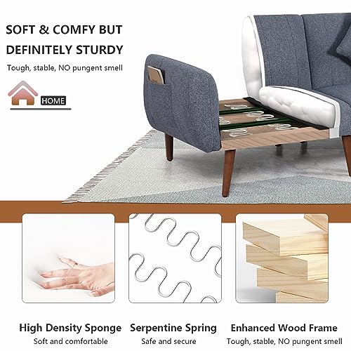 NOBLEMOOD L-Shaped Sleeper Sectional Sofa