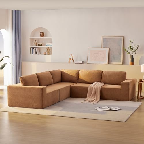 Comfy Modular L-Shaped Sectional Sofa Set