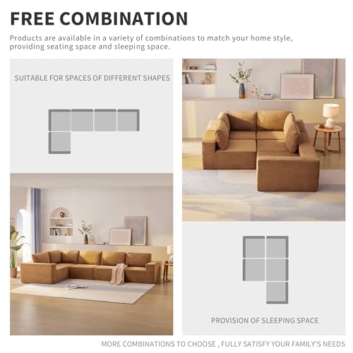 Comfy Modular L-Shaped Sectional Sofa Set