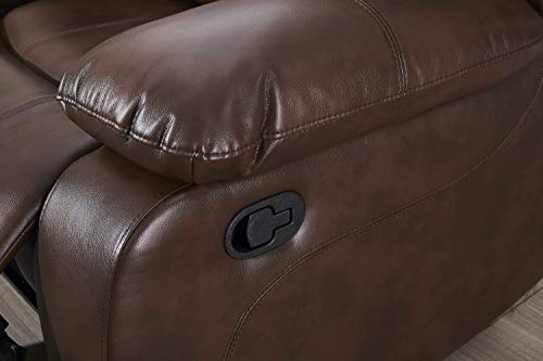 Betsy 2PC Brown Leather Recliner Sofa Set