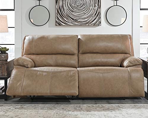Ashley Ricmen 2-Seat Power Reclining Sofa - Light Brown