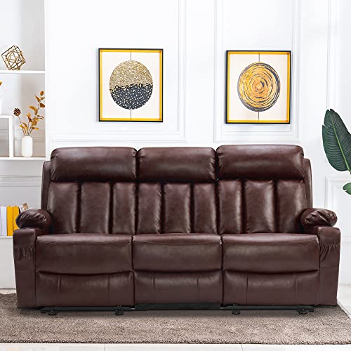 MCombo Power Reclining Sofa with Heat and Massage
