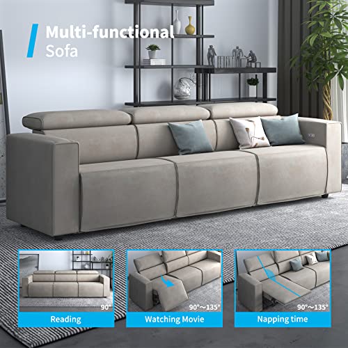 CECER Electric Reclining Sofa with USB Charging