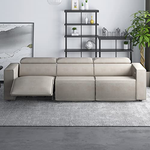 CECER Electric Reclining Sofa with USB Charging