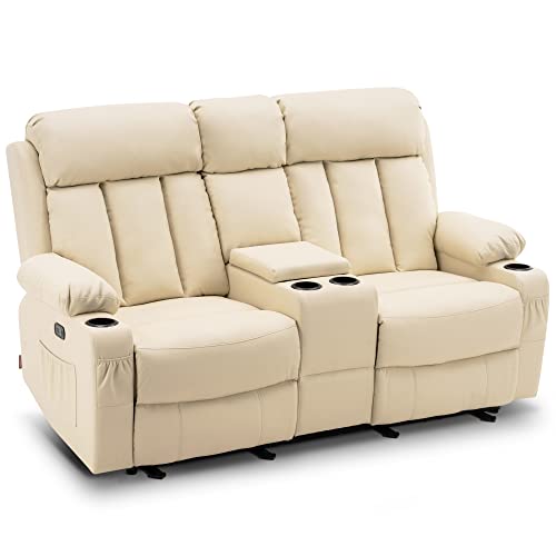 MCombo Electric Reclining Loveseat with Heat & Massage