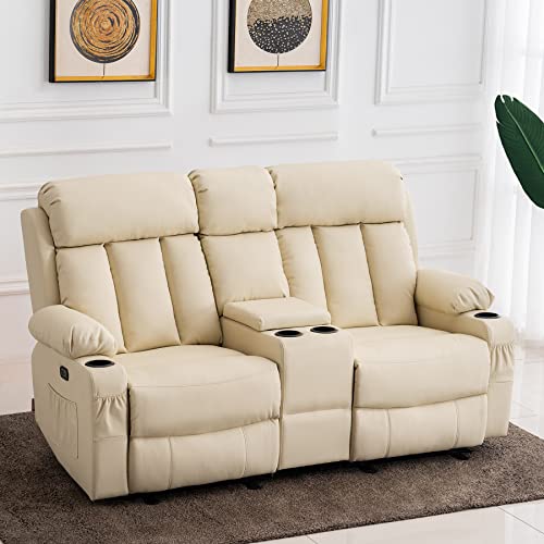 MCombo Electric Reclining Loveseat with Heat & Massage