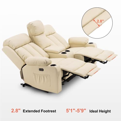 MCombo Electric Reclining Loveseat with Heat & Massage