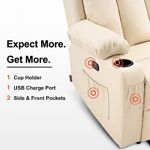 MCombo Electric Reclining Loveseat with Heat & Massage