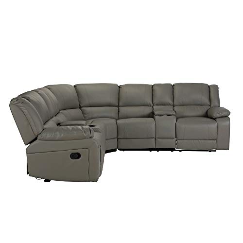 Power L-Shape Reclining Sofa with Consoles and Cup Holders