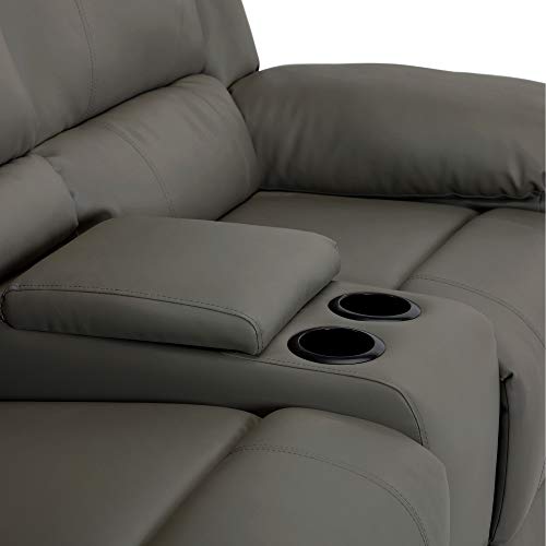 Power L-Shape Reclining Sofa with Consoles and Cup Holders