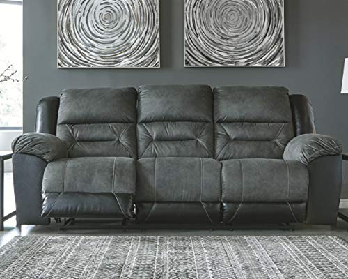 Earhart Gray Contemporary Reclining Sofa by Ashley