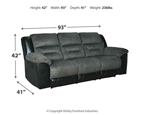 Earhart Gray Contemporary Reclining Sofa by Ashley
