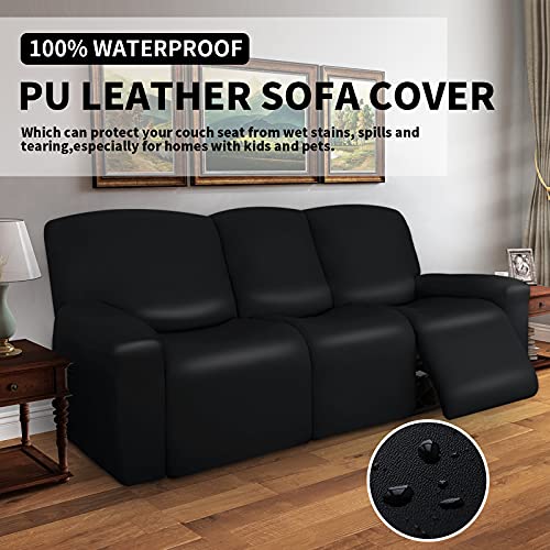 Waterproof PU Leather Recliner Sofa Slipcover Set