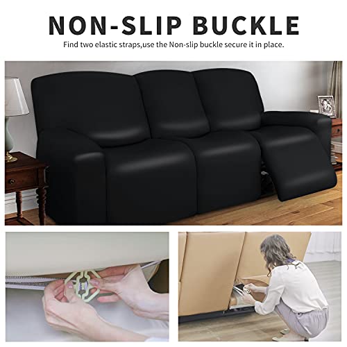 Waterproof PU Leather Recliner Sofa Slipcover Set