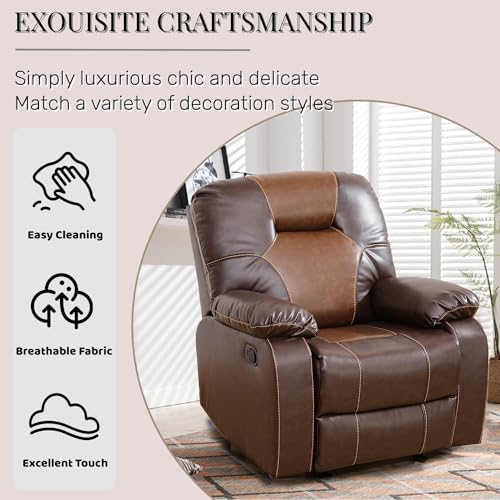 Caberryne Brown Leather Recliner Sofa Set
