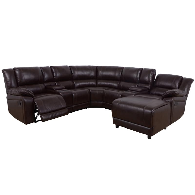 Modular U-Shaped Reclining Sectional Sofa Set
