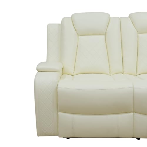 Power Recliner Loveseat with LED Lights and USB