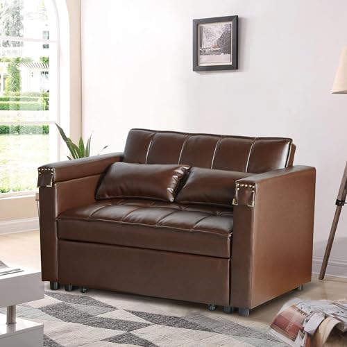 3-in-1 Convertible Sofa Bed with Adjustable Backrest