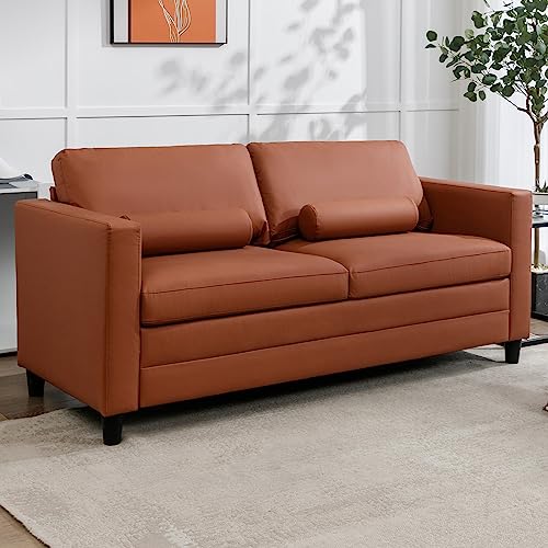 Faux Leather Full Size Pull-Out Sofa Bed